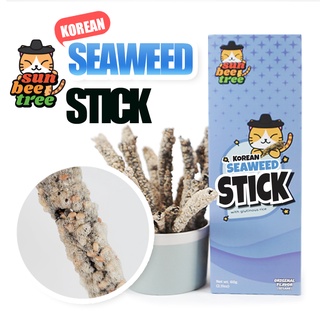 Sunbeetree Seaweed Stick Crisps Snack Sesame Flavor 60g x 1Pack/2Packs