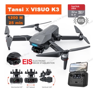 VISUO K3/KF101 4K Drone 3 Axis Gimbal Professional EIS Camera 5G WIFI FPV Dron GPS Aerial Photography Brushless VS SG906 MAX