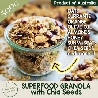 SUPERFOOD Granola with cranberries and orange [500g]