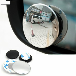 1 pair frameless Wide Angle Round Convex Blind Spot mirror Rear view mirror