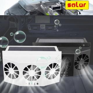 3-head New Solar Power Car Window Air Vent Auto Ventilato Conditioner Cool Fan Cooler