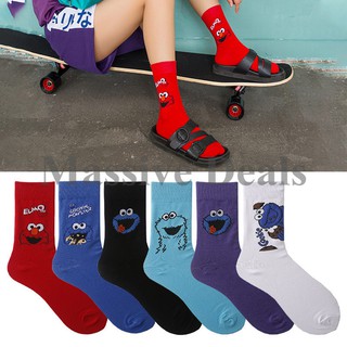 Cute Elmo Cookie KWAS Cotton Socks Funny Hipster Sock