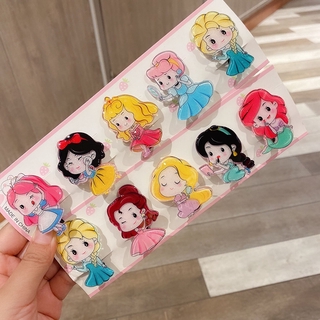 1PC Children SnowWhite Princess Acrylic Hair Clip Frozen Sofia Hairpin Cute Cartoon Hair Accessories(Random Style)