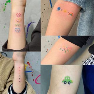 🌞🌝30pcs Summer Temporary Tattoo Small Fresh Waterproof Tattoo Stickers