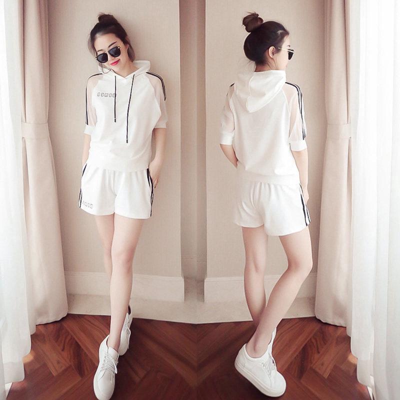 Casual sports suit women's loose shorts two-piece fashion