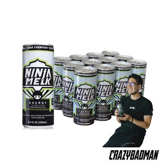 [12 x 250ml] Ninja Melk Energy Drink Original Flavour / Like Redbull / Monster Energy