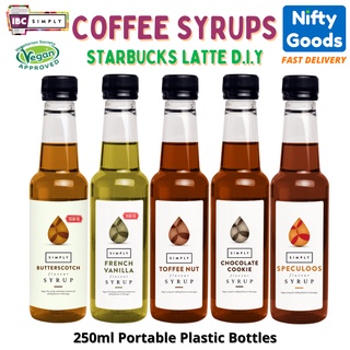 ⭐ Coffee Syrups Gingerbread Pumpkin Spice Toffeenut Red Velvet Chestnut Praline Banoffee - make Starbucks latte at home!