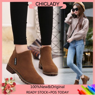 🔥CHD🔥Women Ankle Boots Short Martin Boots Chunky Heels Boots Fashion Shoes