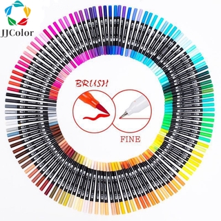 【COD】12/24/36/48/60 Colors Calligraphy Pens Portable Dual Tip Brush Pen Watercolor Markers for Painting Lovers Art Supplies