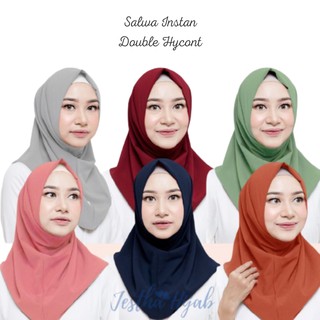 Instant Hijab Shalwa 2 Layers Double Hycont / Instant Hijab Shalwa / Instant Hijab Shalwa 2 Duplicate