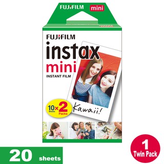 Fujifilm instax mini Plain Instant Polaroid film - 20 sheet