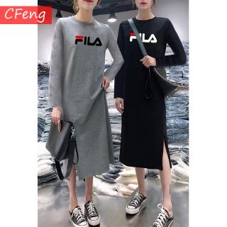 CFeng (ready Stock) Premium Quality Women's Long Sleeve Maxi Dresses Woman Derss