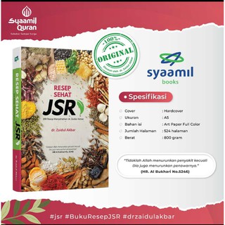 Jsr Healthy Recipes Book (Healthy RASULULLAH JURUS) - Dr .Zaidul Akbar