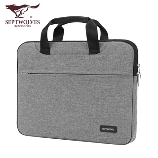 Xunyi Seven Wolf Briefcase Men's Handbag Business Simple Computer Bag Large Capacity