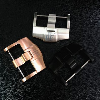 Stainless steel buckle substitute AP leather strap pin buckle Tape buckle 22mm 24mm silver black rose gold