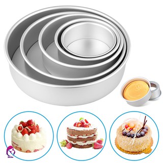 ♦♦ 2/4/6/8/10 Inch Cake Mold Aluminium Alloy Round DIY Cakes Pastry Mould Baking Tin Pan Kitchen Too