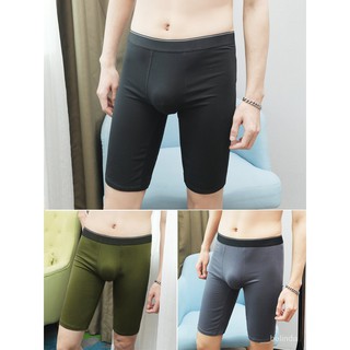 Loose Men's Underwear Lengthened Anti-Wear Leg Artifact Crotch Burning Non-Grinding Crotch Running Sports Pure Cotton L0