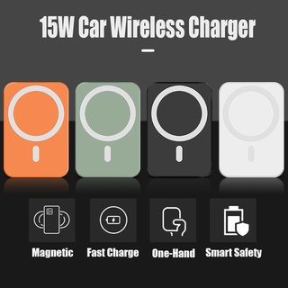 🚚SG Ready Stock📦 15W Magnetic Wireless Car Charger Fast Charging MagSafe Car Charger Holder for iPhone 13 12