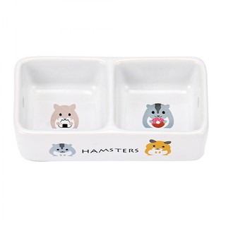 Marukan Porcelain Double Dish for Hamster
