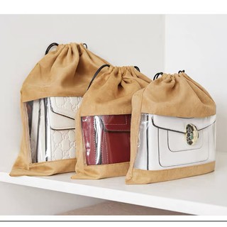 [New Arrival] Drawstring Dust Bag with PE Transparent Window (Available in 4 sizes)