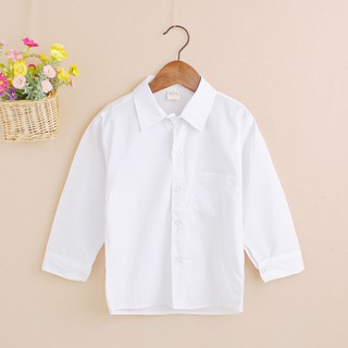 Fashion Children: White Long Sleeve Shirt for Formal / Male