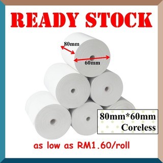 30 rolls 80mm*60mm thermal printing paper / receipt paper / Thermal paper rolls / pos paper