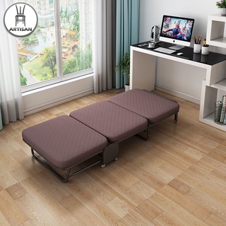 Artisam Foldable Bed Office Single Lunch Break Bed for Lunch Break Three Fold Sponge Bed Folding Bed Available in Stock