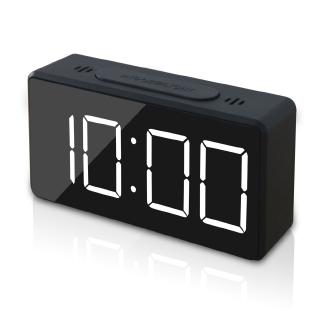 Small Mini Digital Alarm Clock for Travel with Time Temperature Display Snooze Adjustable Brightness Simple Operation