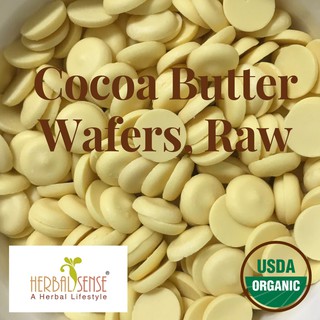 Cocoa Butter Wafers, Raw Certified Organic Roasted Unrefined