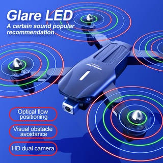 2022 New K106 LED Light Drone 4K HD dual cameras Visual Obstacle Avoidance Optical Flow Positioning Foldable RC Quadcopter Boy Gifts