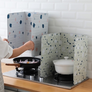 2020. Kitchen foldable gas stove oil baffle heat-resistant oil splash-proof aluminum foil baffle,frying oil insulation board
