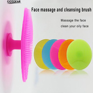 Gotofar Silicone Face Facial Cleaning Pad Brush Exfoliating Skin Pore Scrubber Cleanser