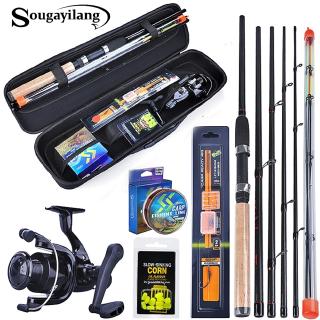 3.0m Fishing Set L M H Power Spinning Feeder Rod and Carp Reel with Carp Line Lure Hook Accessories Carrier Bag Combo