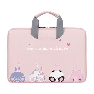 Small Hand-Shaped Brush Laptop Bag Leather Suitable for Lenovo Xiaoxinair14Huaweimatebook13Apple Cute