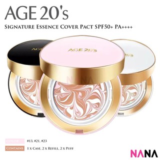 Age20's Signature Essence Cover Pact [White/ Pink/ Black] (13, 21, 23)