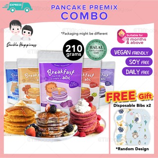 [Shop Malaysia] Baby Veggie Pancake Premix 210gm Double Happiness 宝宝蔬菜松饼预拌粉 Baby Pancake Premix (1)