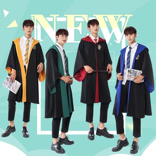Adult & Child Harry Potter Cosplay Slytherin Cape Hufflepuff Cloak Gryffindor Robe performance costume