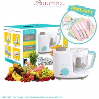 Autumnz 2-In-1 Baby Food Processor (Steam & Blend) + FREE Ceramic Knife Set