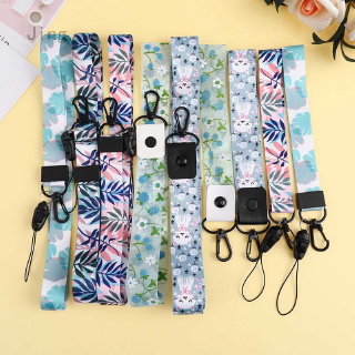 Starry sky Cartoon Cute Cat Bamboo Lanyard Neck Strap for keys ID Card Mobile Phone Accessories