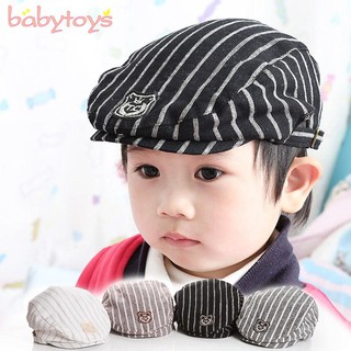 Baby Kid Child Boys Beret handsome stripe Wedding Cabbie Golf Pageboy Hats