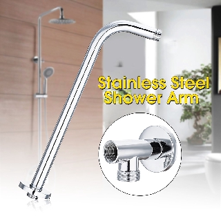 TAPCET Wall Mounted Bathroom Solid Brass Rain Shower Head Extension Arm Pipe