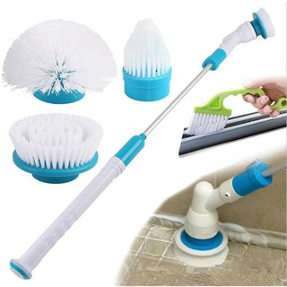 Electric Turbo Cleaning Brush Spin Scrubber Adjustable Long Bathroom Kitchen