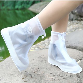 BINJIA Ladies Flat Waterproof Rain Slip Resistant Boots Shoe Covers