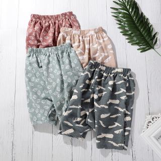 Spot children's pants for boys and girls, mix and match seven point casual radish pants, small and medium-sized children's loose large PP tatting work clothes mosquito pants