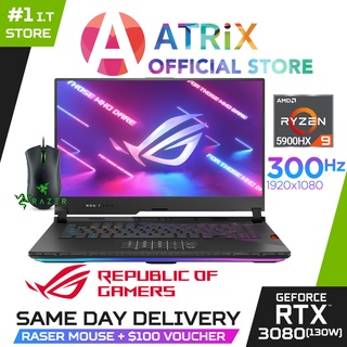 【Same Day Delivery】Free Raser Mouse | ROG STRIX SCAR G533QS-RTX3080〖Free MS Office〗15.6 [Free 2TB SSD] RTX3080 | R9 | 32