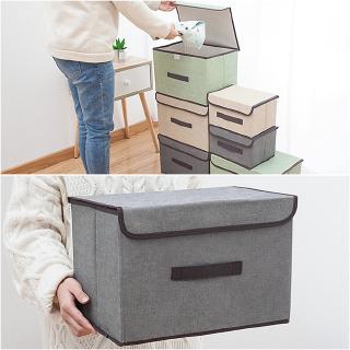 S/L Cloth Storage Box Foldable Clothing Portable Non-woven Dustproof Storage Box Home Office Folding Square Storage Utility Box
