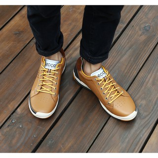 ♥ready stock Ecco Men's golf shoes 151514 Step 2 Men's Shoes Outdoor Sports Casual Shoes Cowhide mountaineering shoes