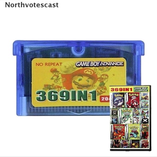 Northvotescast 369 In 1 Cartridge Card Multicart for Game Boy Advance GBA SP NDS NDSL English NVC NEW