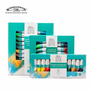 Winsor&Newton 12/18/24 Colors 10ml Professional Acrylic Paints Hand Painted Wall Drawing Painting Pigment Set