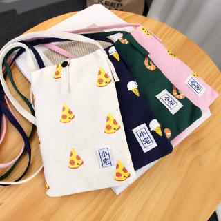 Women's Sling Bag Vintage Korea Cartoon Pattern Cellphone Bag Shoulder Bag